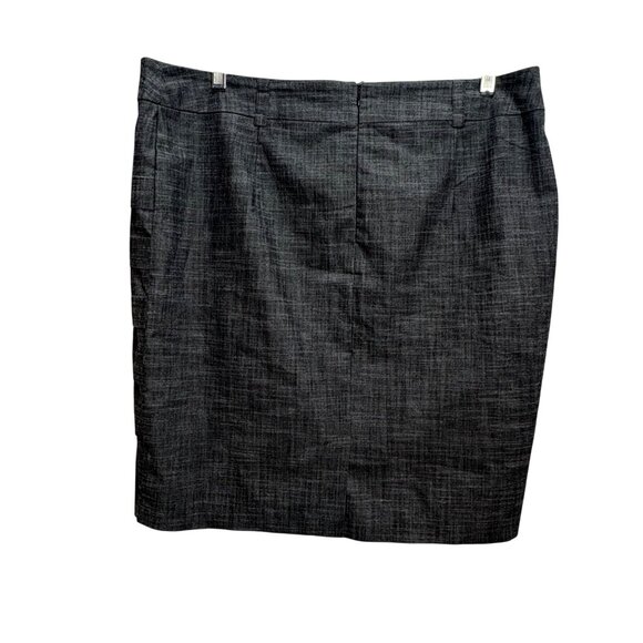 AGB Gray Tiered Pencil Skirt Size 16 Professional Office Wear Lined - Picture 3 of 6